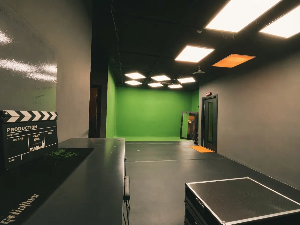 SonarHouse Media Lab with greenbox for photo and video production