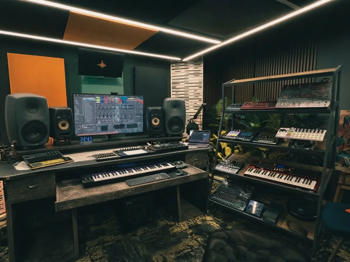 SonarHouse Stüdyo A tam donanımlı prodüksiyon odası